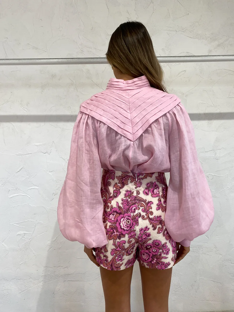 Alemais Isla Sculpt Short in Magenta