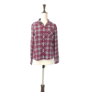 American Eagle Pink & Grey Checked Shirt | Brand New |
