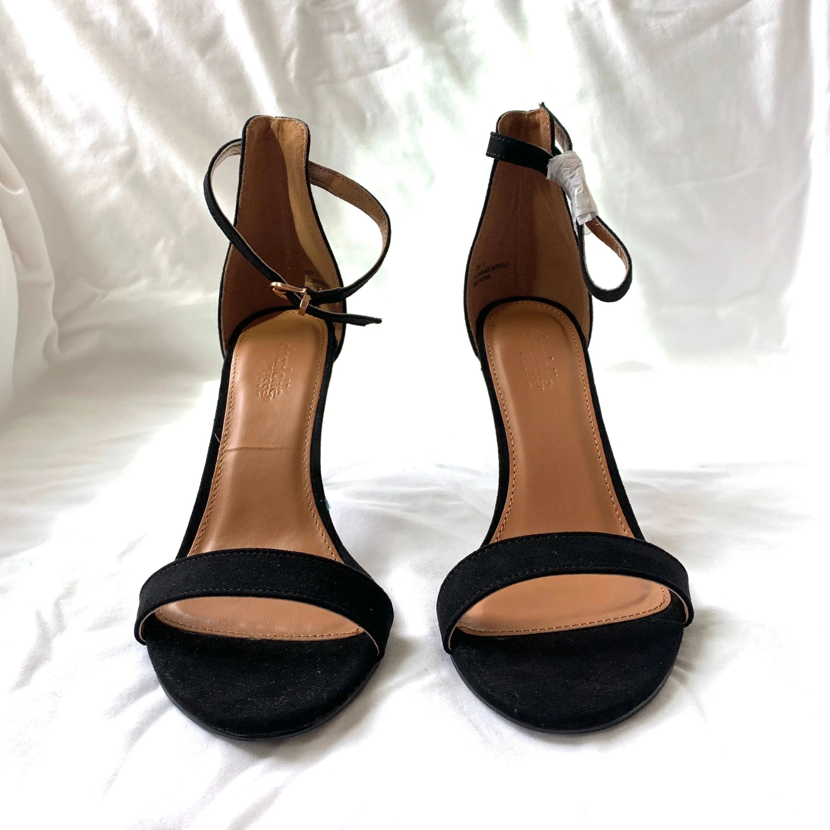 Charlotte Russe Black Suede Heels NWT- Size 7