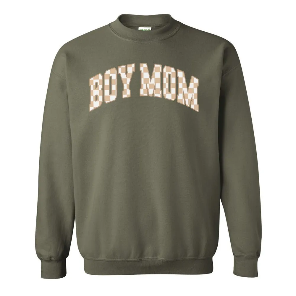 'Mama Tan Check' Crewneck Sweatshirt