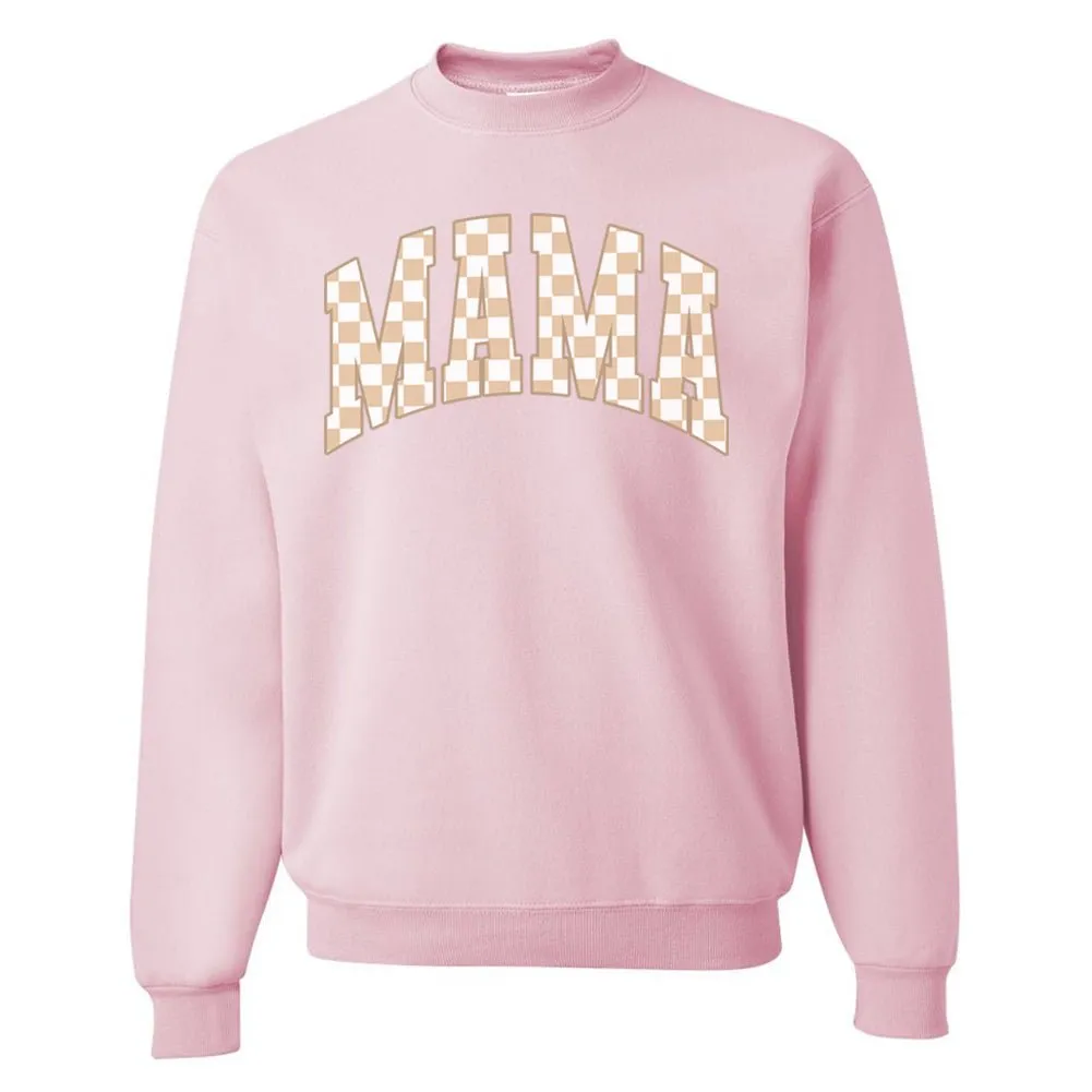 'Mama Tan Check' Crewneck Sweatshirt