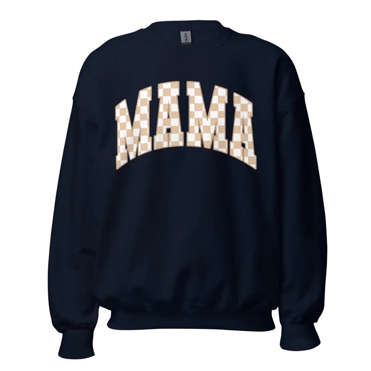 'Mama Tan Check' Crewneck Sweatshirt