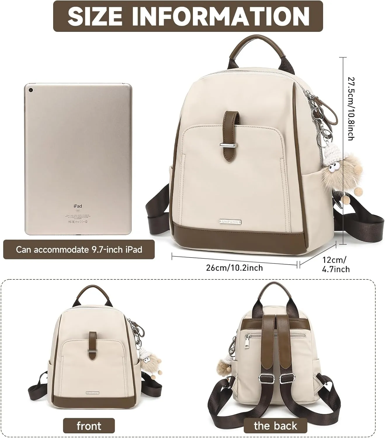 Mini Backpack Purse for Women Fashion Casual Small Waterproof Travel Fashion Designer Ladies Backpack