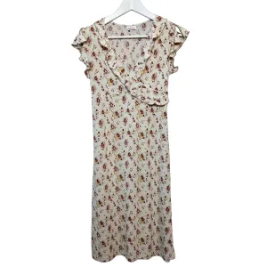 Vintage 90s Y2K Charlotte Russe Floral Midi Dress Made in the USA Medium