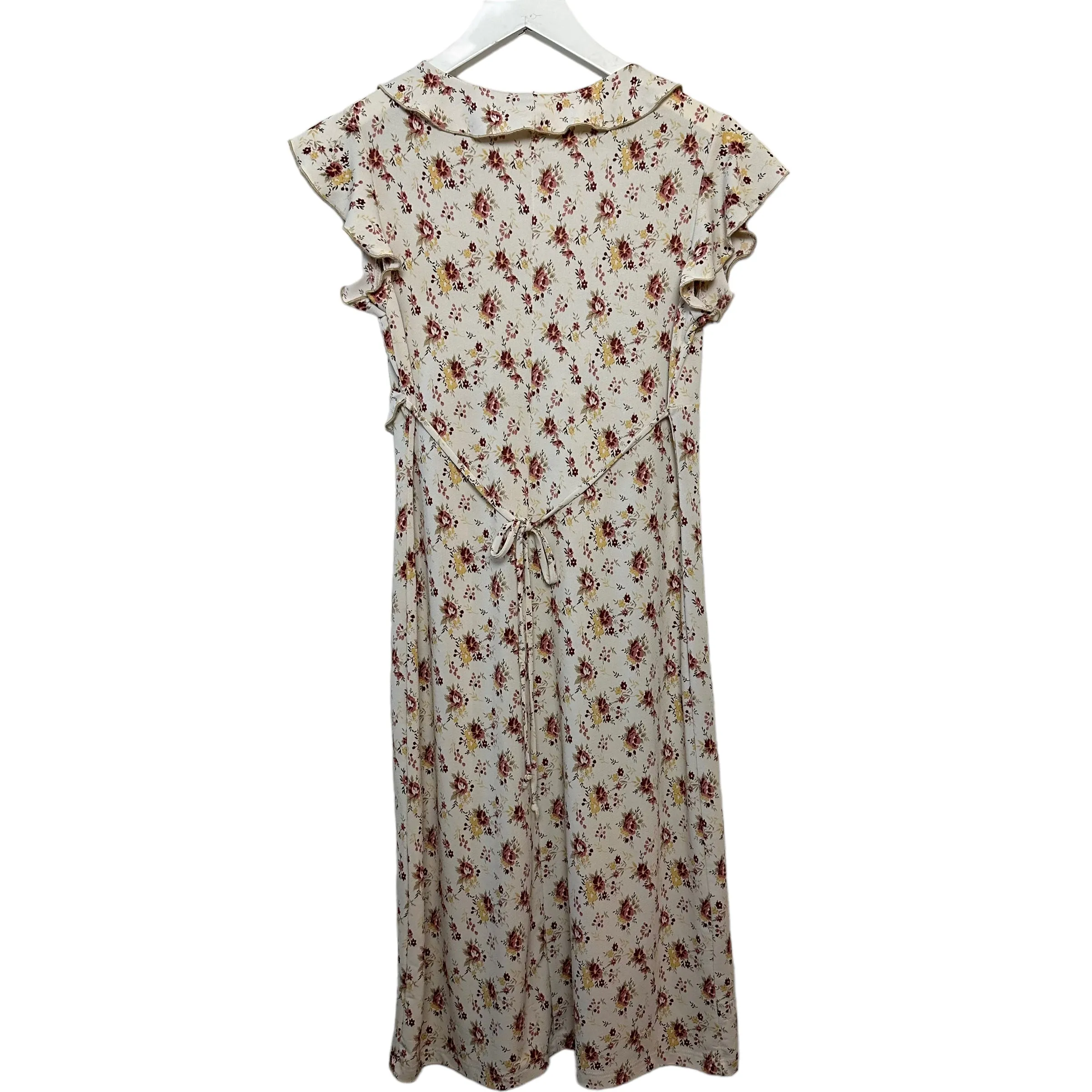 Vintage 90s Y2K Charlotte Russe Floral Midi Dress Made in the USA Medium