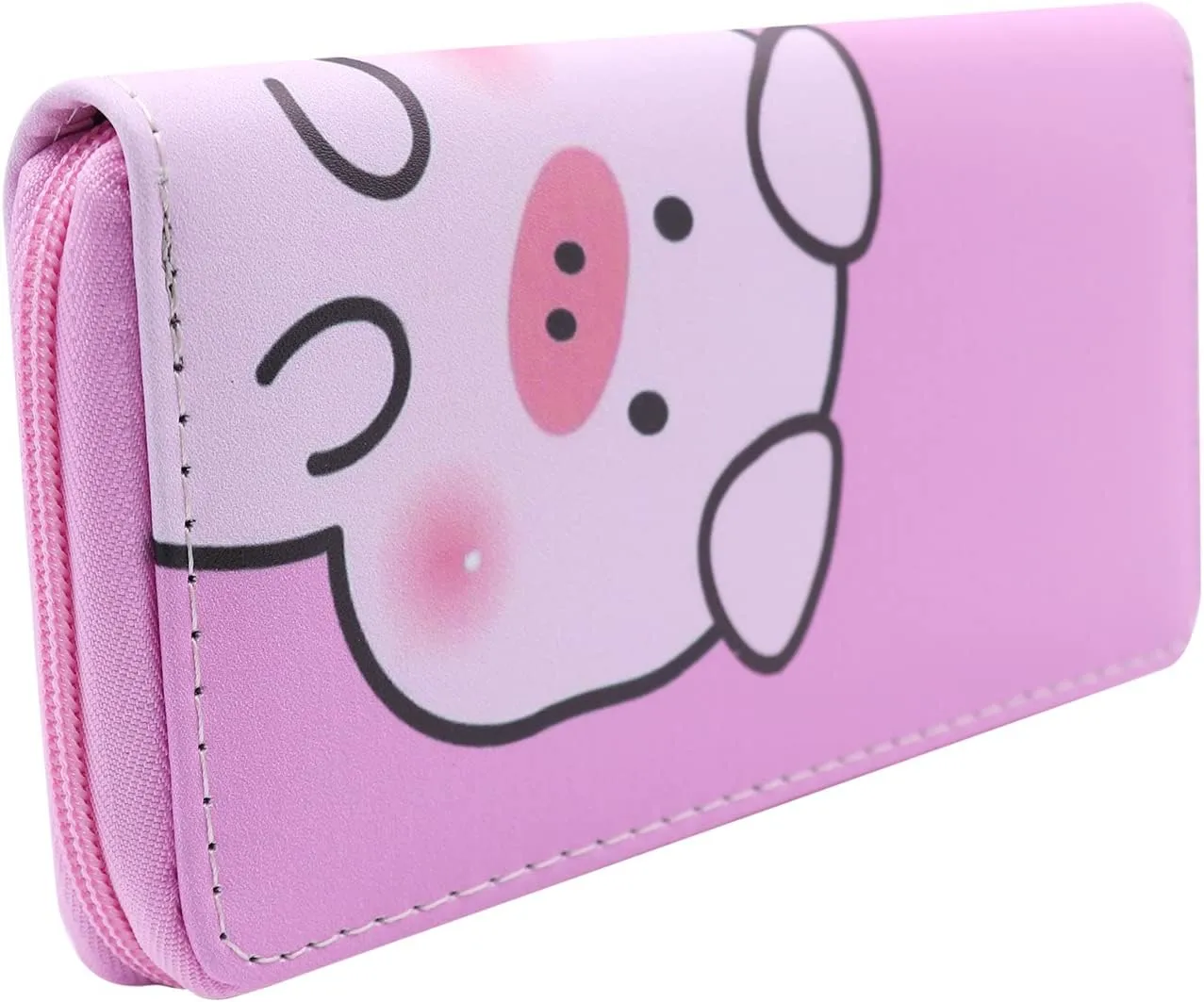 Women Girls Cute Pig Cartoon Wallet Coin Purse Mini Evening Clutch Bag Card Holder