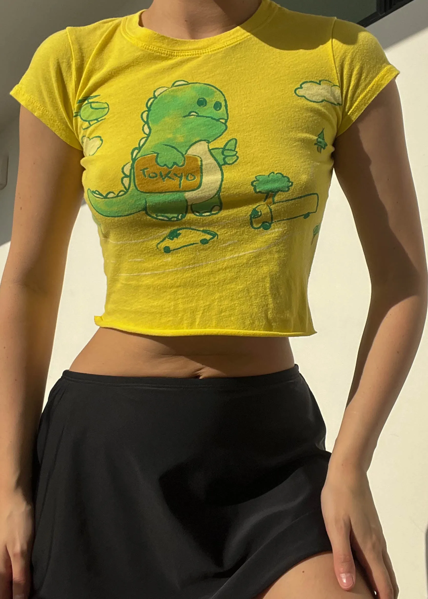 Y2k Baby Godzilla Tee (S)